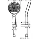 Hansgrohe Rainfinity 130 Набір для душу, Matt White (26852700)