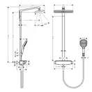 Душова система Hansgrohe Raindance E Showerpipe 360, DN15, хром (27112000)