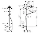 Hansgrohe Crometta 160 Душевая система с термостатом, хром (27264400)