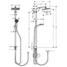 Hansgrohe Crometta E Душова система 240, хром (27289000)