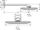 Верхній душ Hansgrohe PuraVida Overhead shower 400 1jet з власником зі стіни, білий / хром (27437400)