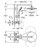 Душова система для ванни Grohe Euphoria System 260 (27475001)