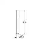Ручний душ Grohe Euphoria Cube Stick, хром (27699000)