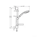 Hansgrohe Croma 100 Vario Душовий набір, хром (27772000)