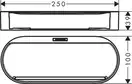 Полиця Hansgrohe WallStoris 25,0 x 10,0 x 3,9 см, Matt Black (27913670)