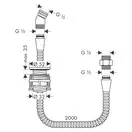 Тримач душу Hansgrohe, хром (28307000)