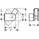 Тримач для душу Hansgrohe Porter Vario, хром (28328000)