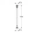 Шланг для душу GROHE SILVERFLEX 1.75 м полімерний, холодний світанок матовий (28388GN0)