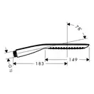 Ручний душ Hansgrohe PuraVida 120 1jet EcoSmart 9л / хв, хром / білий (28568400)