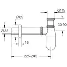 Сифон для умивальника Grohe (28920000)