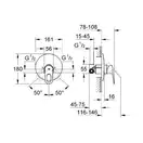Grohe BauLoop Змішувач для душу, хром (29080000)
