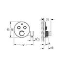 Grohe Grohtherm SmartControl Термостат прихованого монтажу, хром (29120000)
