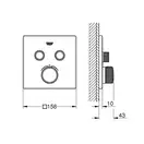 Grohe Grohtherm SmartControl Термостат на 2 потребителя, хром (29124000)