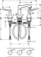 Змішувач для умивальника Hansgrohe Metropol Classic (31330000)