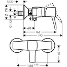 Hansgrohe Metropol Classic Змішувач для душу, хром (31360090)