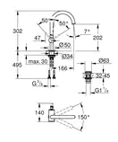 Змішувач для раковини Grohe Atrio L-Size (32042003)