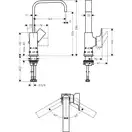Hansgrohe Metropol 230 Змішувач для умивальника, хром (32511700)