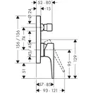 Hansgrohe Metropol Змішувач для ванни/душу, хром (32545670)