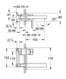 Змішувач одноважільний вбудований універсальний механізм Grohe (32635000)
