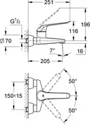 Змішувач для умивальника Grohe Euroeco Special, хром (32778000)