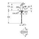 Змішувач для раковини GROHE Curve M-Size, хром (32848000)