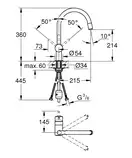 Grohe Minta Змішувач для кухні, хром (32918000)