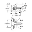 Grohe Lineare New Смеситель для ванны, хром (33849001)
