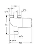 Grohe Grohtherm Micro Термостат під раковину, хром (34487000)