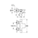 Grohe Grohtherm Cube Термостат для ванны, хром (34497000)