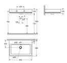Умивальник підвісний Grohe Cube Ceramic 600х490 мм, білий (3947300H)