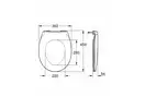 Кришка підлогового унітазу Grohe BAU Ceramic, білий (39493000)