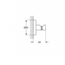 Гачок для ванни, Grohe Essentials, графіт (40364AL1)