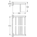 Полиця для рушників у ванну Grohe Bau Cosmopolitan Neutral (40462001)