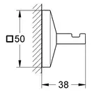 Гачок для ванної Grohe Allure Brilliant (40498000)
