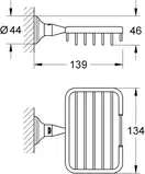 Полиця для ванної кімнати Grohe Essentials Authentic (40659001)