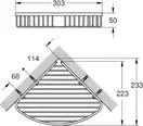Полиця у ванну кутова Grohe Bau Cosmopolitan Neutral (40663001)