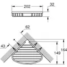 Полиця для ванної кімнати Grohe Bau Cosmopolitan Neutral (40664001)