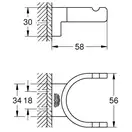 Подвійний гачок Grohe Selection (41049000)