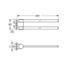 Подвійний тримач для рушників Grohe Selection (41063000)