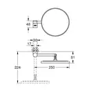 Дзеркало косметичне, Grohe Selection (41077000)