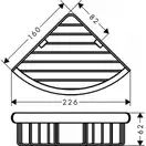 Кошик кутова, Hansgrohe Logis Universal, хром (41710000)