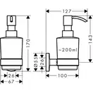 Дозатор рідкого мила, Hansgrohe Logis Universal, хром (41714000)