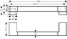 Поручень в душ Hansgrohe AddStoris, Chrome (41744000)