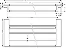 Поличка для рушників з власником Hansgrohe AddStoris, Matt Black (41751670)