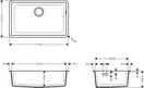 Hansgrohe S51 S510-U660 Мойка, graphiteblack (43432170)