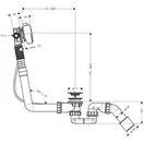 Система контролю слив / налив Hansgrohe Exafill (58113000)