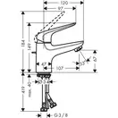Hansgrohe Novus 70 Змішувач для умивальника, хром (71020000)