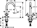 Змішувач для кухні Hansgrohe Logis Classic (71285000)