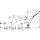 Змішувач для ванни Hansgrohe Novus (71333000)