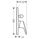 HANSGROHE Logis Змішувач для ванни, хром (71409000)